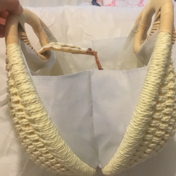 Coral & Shell Woven Canteen bag NWT - Picture 5 of 9